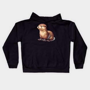 Pixel Otter Kids Hoodie